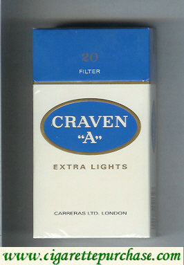 Craven A Extra Lights cigarettes